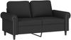 vidaXL 2-tlg. Sofagarnitur mit Kissen Schwarz Samt 3202275 Bild 3