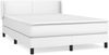 vidaXL Boxspringbett mit Matratze Weiß 140x190 cm Kunstleder 3130656 Bild 2