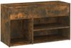 vidaXL Schuhbank Räuchereiche 80x30x45 cm Holzwerkstoff 816053 Bild 4