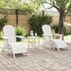 vidaXL Gartenstuhl 3 pcs Weiß Polyethylen 3335846 Bild 4