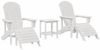 vidaXL Gartenstuhl 3 pcs Weiß Polyethylen 3335846 Bild 2