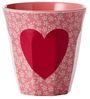 Rice Heart Print Melamin Becher Medium Bild 4