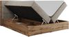 Boxspringbett mit Kopfteil und Topper, Polsterbett - ALBERO 2 - 140 x 200 cm - Beige Stoff - H4 Bild 5