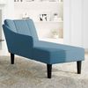 vidaXL Chaiselongue mit Rechter Armlehne Blau Samt 4009791 Bild 3