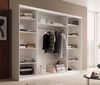 Schiebetürenschrank Schrank OSLO in Weiß matt 250 x 215 x 58 cm Bild 3
