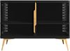 Kommode Mirala 2D (Farbe: Schwarz + Gold) Bild 3