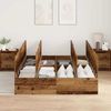 vidaXL Aufbewahrungsbettgestell Altholz 135 x 190 cm Holzwerkstoff 3335443 Bild 3