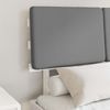 vidaXL Bettgestell mit gepolstertem Kopfteil Hellgrau 120 x 200 cm 877353 Bild 3