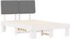 vidaXL Bettgestell mit gepolstertem Kopfteil Hellgrau 120 x 200 cm 877353 Bild 4