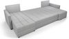 AX LIVING Ecksofas groß Dolceo 287 cm – Sofa schwarz mit Schlaffunktion & Ottomane Bild 3