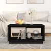 vidaXL Couchtisch Schwarz 80 x 50 x 40 cm Massivholz Kiefer [814438] Bild 3
