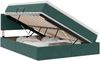 vidaXL Aufbewahrungsbett mit Matratze Dunkelgrün 140 x 190 cm Samt 3370698 Bild 2
