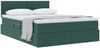 vidaXL Aufbewahrungsbett mit Matratze Dunkelgrün 140 x 190 cm Samt 3370698 Bild 3
