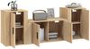 vidaXL 3-tlg. TV-Schrank-Set Sonoma-Eiche Holzwerkstoff 3188505 Bild 3