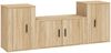 vidaXL 3-tlg. TV-Schrank-Set Sonoma-Eiche Holzwerkstoff 3188505 Bild 2