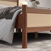 IDIMEX Massivholzbett CEFIRA, Doppelbett 140x190 cm mit Rattangeflecht Eiche Finish Bild 4