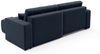 Ecksofa Sofa mit Schlaffunktion AUGUSTO in Stoff Wind Dunkelblau Ottomane Rechts Bild 5