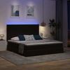 vidaXL LED-Speicherbett mit Matratze Schwarz 180 x 200 cm Samt 3372871 Bild 5