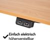 Brixy Sitzständer Schreibtisch - Elektrisch Verstellbar In Höhe - 120 x 60 CM - Braun Bild 3