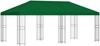 vidaXL Pavillon mit Seitenwänden 6 x 3 m Grün Polyester und Stahl 190 3375986 Bild 2