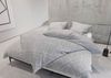 Mako Satin Bettwäsche Urban Geometric grau 240x220 + 2x 80x80 Bild 1