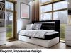 MEBLINI Kinderbett mit Bettkasten GARETH 2 100x200 – H3/Schwarz Samt Gepolstert Einzelbett mit Matratze - Polsterbett mit Stauraum - Bett mit Kopfteil – Stauraumbett Bild 2