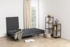 Schlafsofa >Perugia< in Grau, schwarz - 198x87x95 (BxHxT) Bild 4