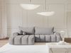 Selsey 'Dandelino' Ecksofa mit Schlaffunktion, Stauraum und Samtbezug, grau, links, 80 x 275 x 168 cm Bild 3
