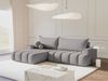 Selsey 'Dandelino' Ecksofa mit Schlaffunktion, Stauraum und Samtbezug, grau, links, 80 x 275 x 168 cm Bild 2