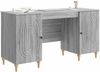 vidaXL Schreibtisch Graues Sonoma 142,5 x 50 x 75 cm Holzwerkstoff 3414582 Bild 2