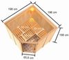 Karibu Sauna Kotka + 4,5kW BIO-Kombiofen mit ext. Steuerung Easy Bild 3
