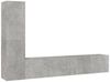 vidaXL TV Schrank Set 4-tlg., Holzwerkstoff betongrau, 80 x 30 x 30 cm / 30,5 x 30 x 60 cm Bild 2