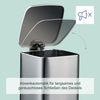 Relaxdays Eckiger Kosmetikeimer 6L mit Müllbeuteln Bild 2