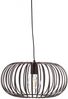Hängeleuchte, Lamellen Design, braun, 40 cm Bild 2