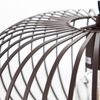 Hängeleuchte, Lamellen Design, braun, 40 cm Bild 5