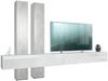 Vladon Wohnwand Moja - Weiß matt & Weiß/Beton Oxid Optik - Moderne Anbauwand für Ihr Wohnzimmer (BxHxT) 330 x 204 x 39 cm Bild 2