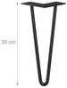 Relaxdays 4er Set Hairpin Legs mit 2 Streben Bild 5
