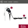 Paulmann 94731 LED Gartenstrahler mit Stecker Goldlicht rund 92mm Bild 2