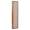 Homestyle4u Paravent 5-tlg., Holz tabak, Reispapier weiß, 220x175 cm Bild 4