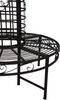 Baumbank ODIN - Stahl Schwarz 112x121x121cm | Gartenbank wetterfest Terrassenbank Sitzbank Outdoor Bild 2