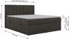 Boxspringbett ALVER 180x200 mit zwei Bettkasten & Stauraum, inkl. Matratze H4, Topper T25, Federautomaten & gepolstertes Kopfteil - Dunkelgrau Velvet Bild 5