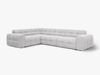 Micadoni Ecksofa Kendal 6-Sitzer Links Samt Magic Velvet Hellgrau Bild 2