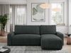 Ecksofa L-form, mit Schlaffunktion und Bettkasten - ARGOS, Dunkelgrau, Stoff Bild 2
