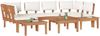 vidaXL Gartensofa-set 4 pcs Braun und Creme 3356876 Bild 3