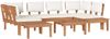 vidaXL Gartensofa-set 4 pcs Braun und Creme 3356876 Bild 2