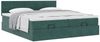 vidaXL Ottoman-Bett mit Matratzen Dunkelgrün 160x200 cm Samt 3312071 Bild 5