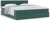 vidaXL Ottoman-Bett mit Matratzen Dunkelgrün 160x200 cm Samt 3312071 Bild 4