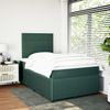 vidaXL Boxspringbett mit Matratze Dunkelgrün 120x200 cm Samt 3292313 Bild 3