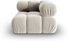 Micadoni symmetrisches Eckmodul Bellis Samt Bluvel Dunkelbeige Bild 2