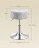 Schminkhocker, Schminkstuhl, Sitzhocker, höhenverstellbar, 360° drehbar, PU, dicke Polsterung, für Schlafzimmer, Küche, Esszimmer Bild 2